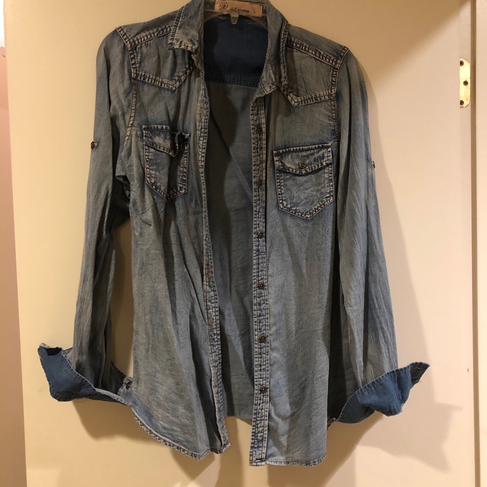 Denim Button Down - image 1